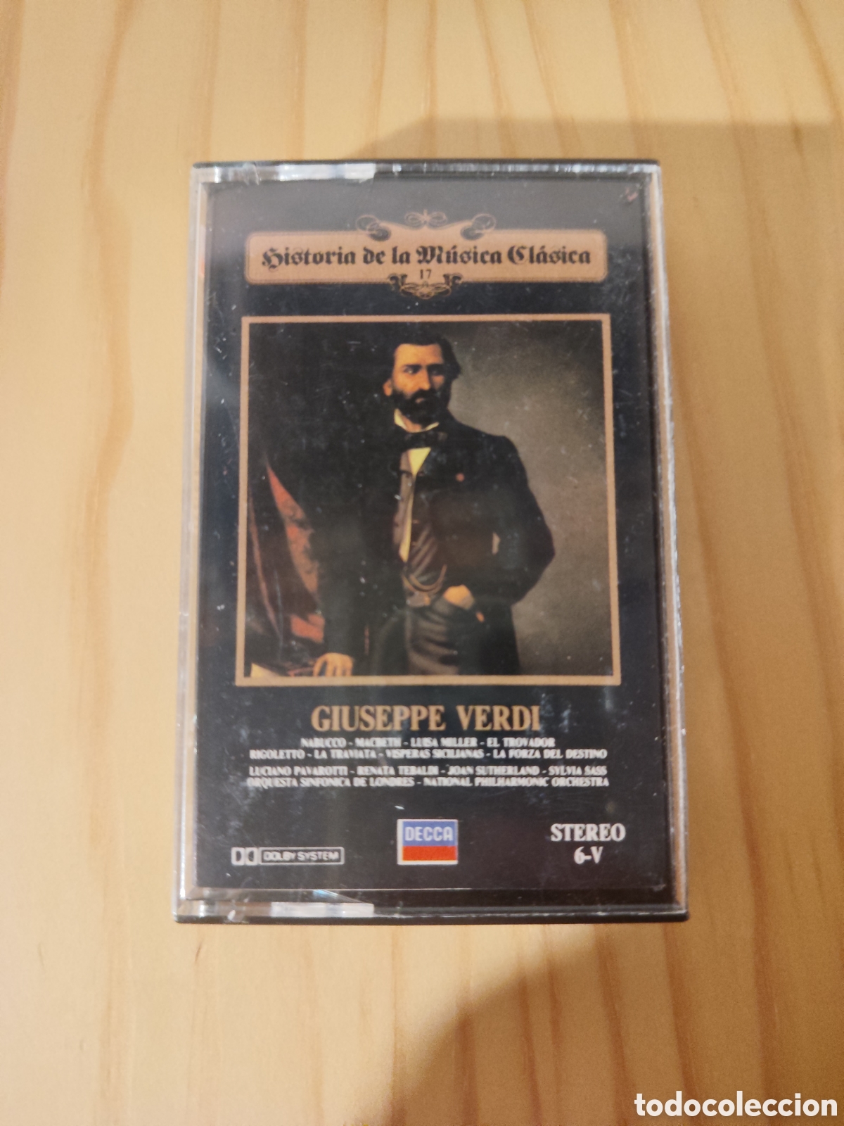 Casetes antiguos: Casette Verdi Nabucco, McBeth, El trovador, Rigoletto
