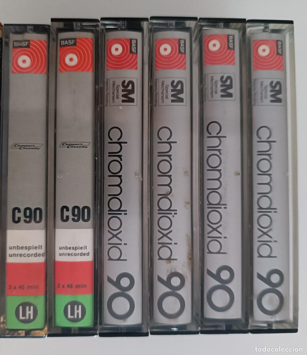 Casetes antiguos: SEIS CINTAS DE CASSETTE - BASF CHROMODIOXID 90 Y BASF LH C 90