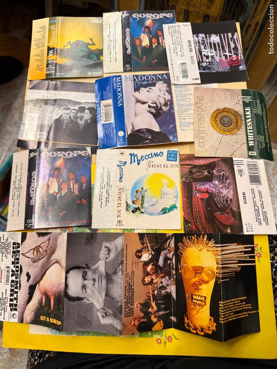 Cassette antiche: Diferentes caratulas originales de casette. Casete.