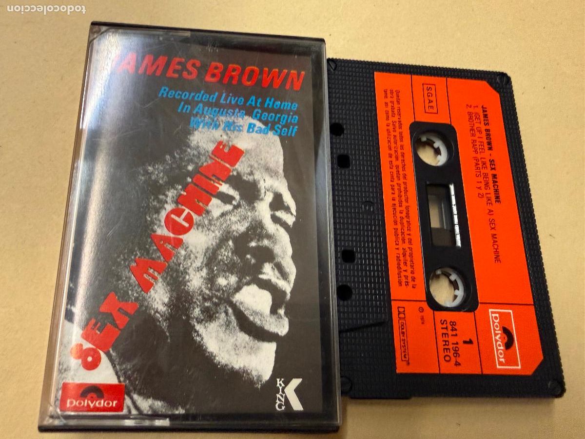 Cassette antiche: JAMES BROWN. SEX MACHINE. Antiguo casette. Casete. Juegos