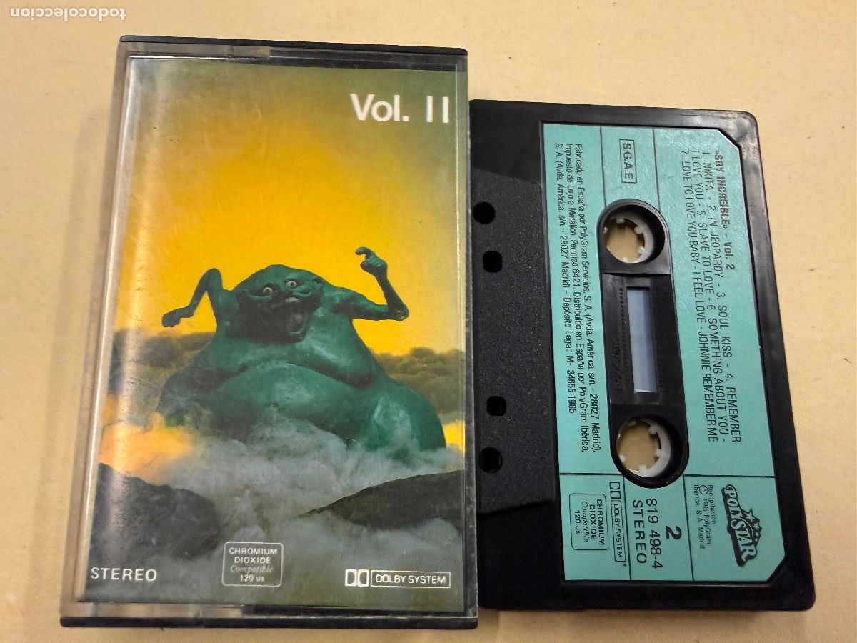 Casetes antiguos: SOY INCREIBLE. VOL II. Antiguo casette. Casete. Juegos