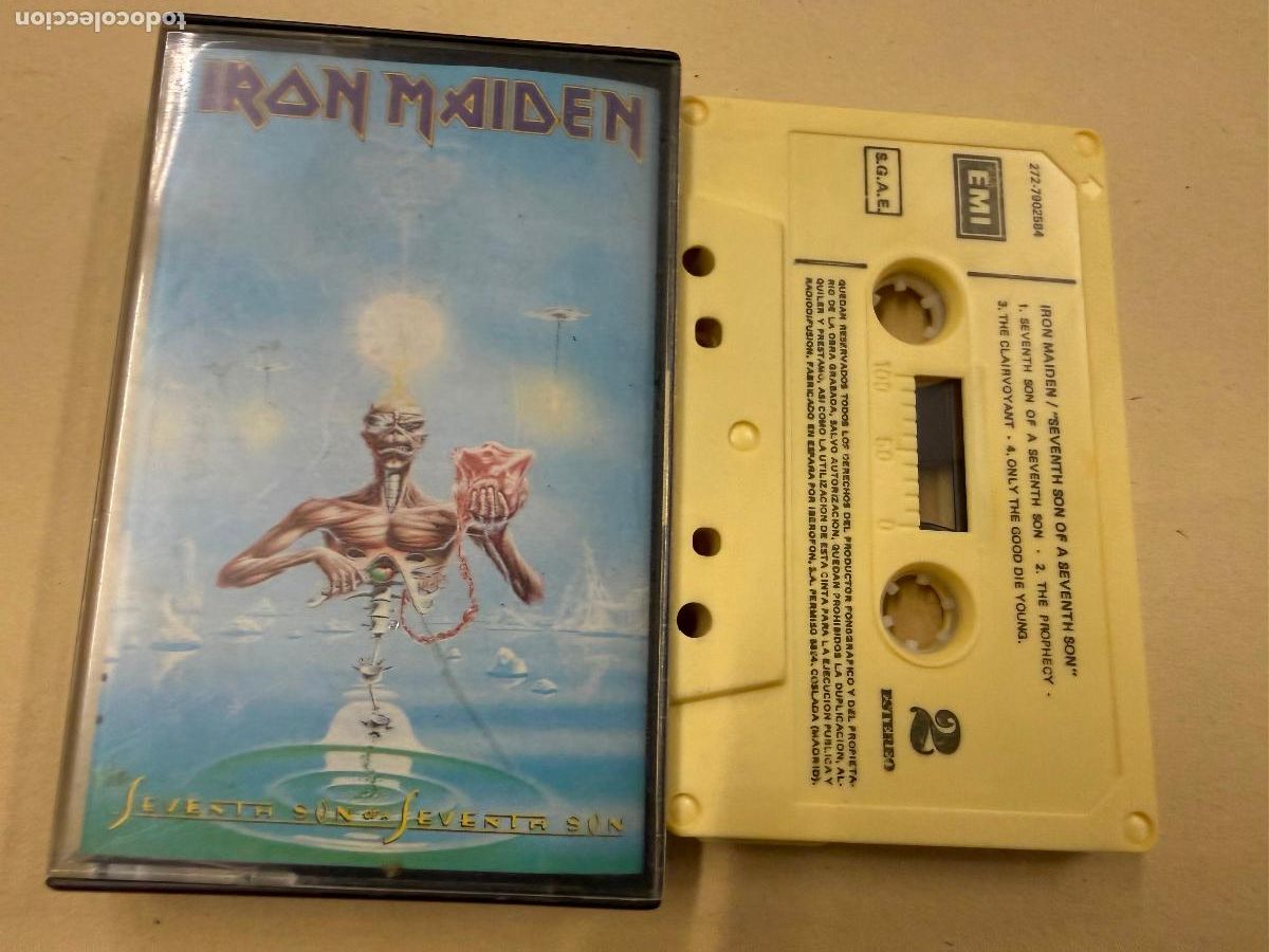 Old Cassettes: IRON MAIDEN. SEVENTH SON&hellip;. Antiguo casette. Casete. Juegos