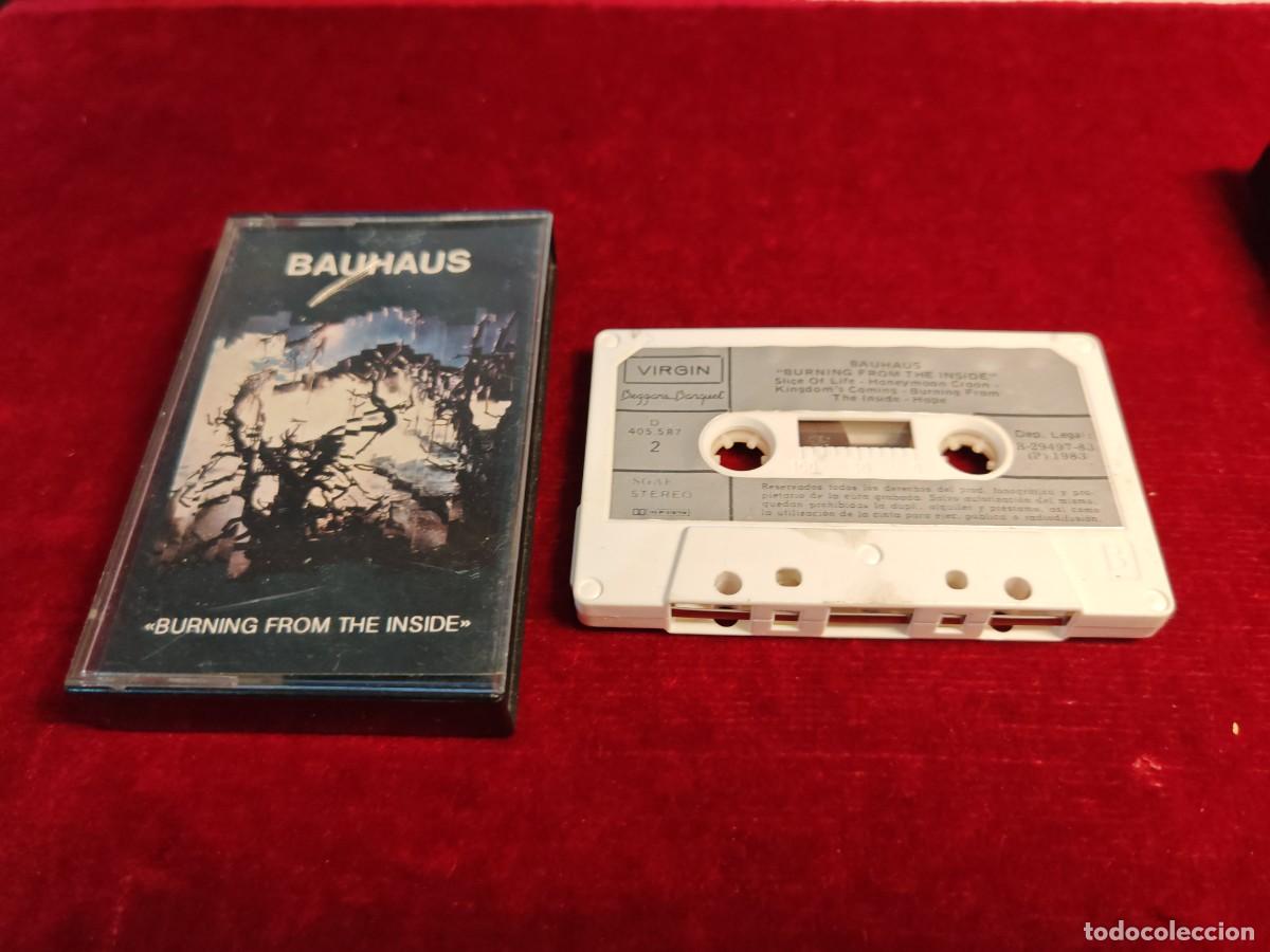 Casetes antiguos: casete Bauhaus burning from the inside rock new wave edici&oacute;n espa&ntilde;ola 1983