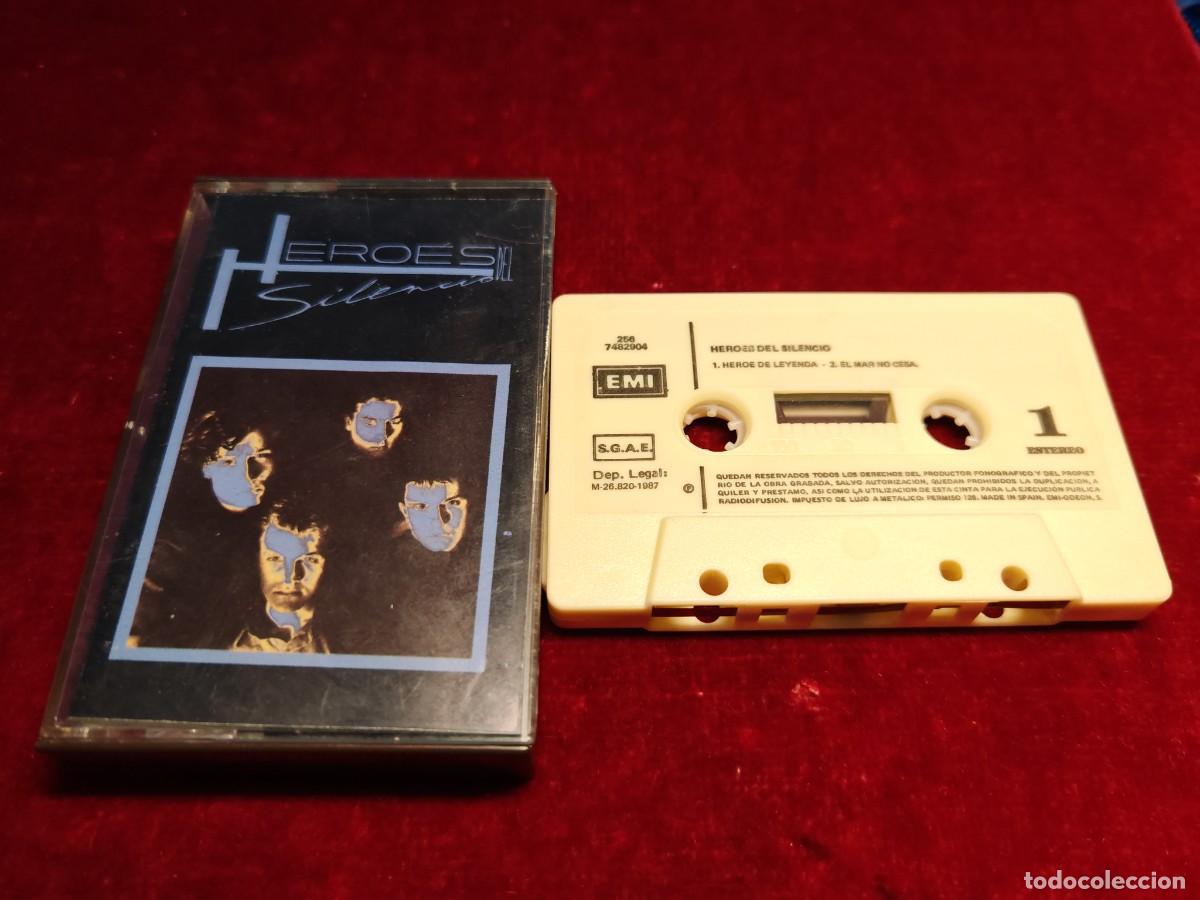 Alte Kassetten: casete ep h&eacute;roes del silencio h&eacute;roe de leyenda el mar no cesa la lluvia gris. muy excaso ! EMI 1987