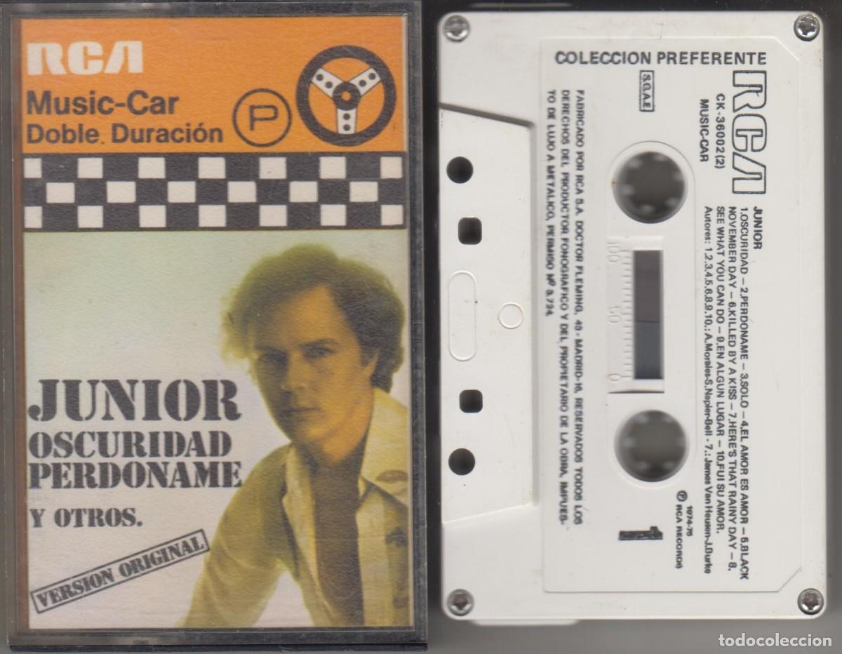 Casetes antiguos: J&uacute;nior cassette Oscuridad Perd&oacute;name y otros 1977 Antonio Morales