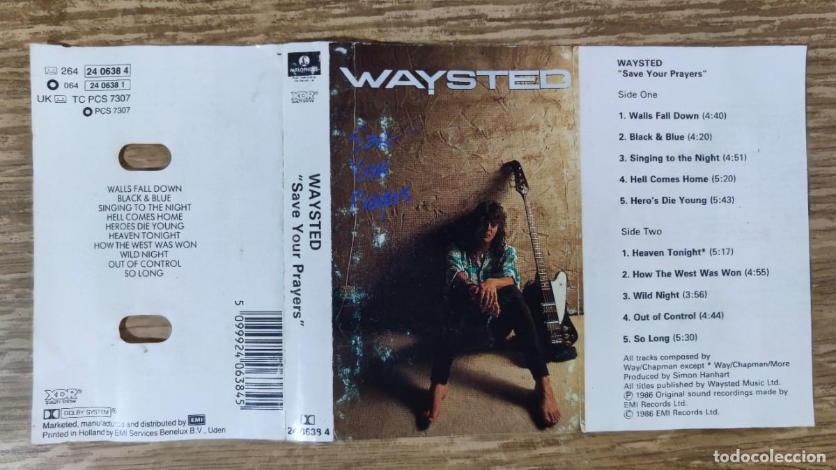 Casetes antiguos: Portada cassette Waysted - Save Your Prayers (1986)