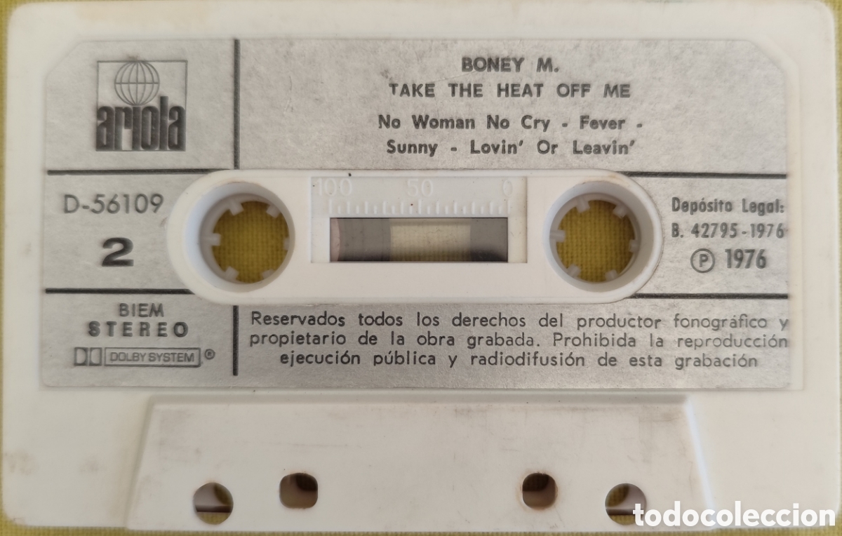 Casetes antiguos: BONEY M. CINTA DE CASSETE DE SU PRIMER DISCO - Foto 4