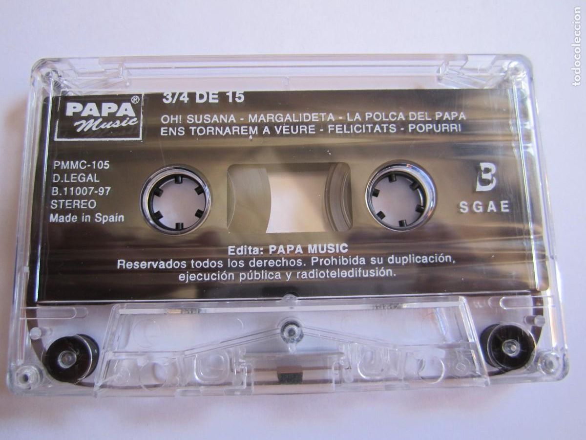 Cassette antiche: casete 3/4 de 15 super 3 tv3