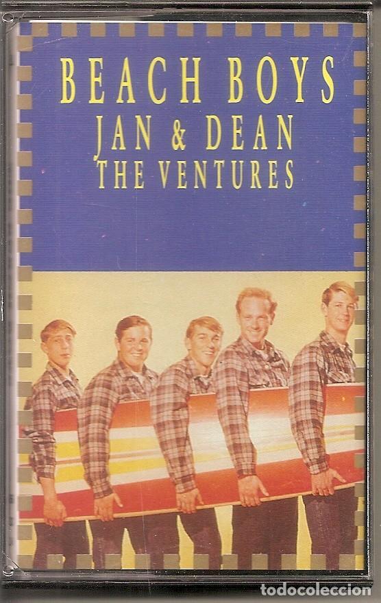 Cassetes antigas: CASETE - BEACH BOYS, JAN AND DEAN, THE VENTURES (SPAIN, DISCOS PERFIL 1992)