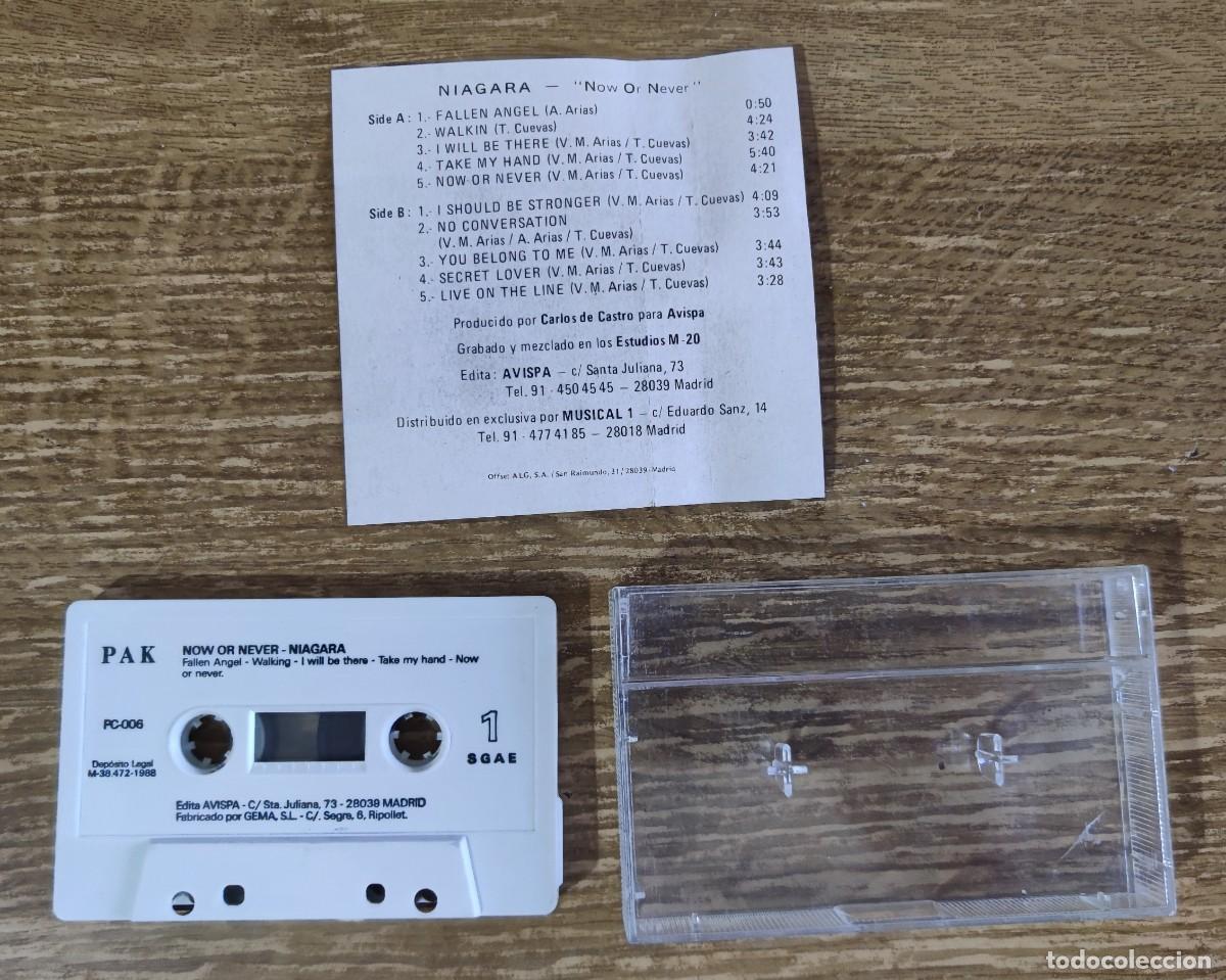 Casetes antiguos: Cassette Niagara - Now or Never (1988) - Foto 3