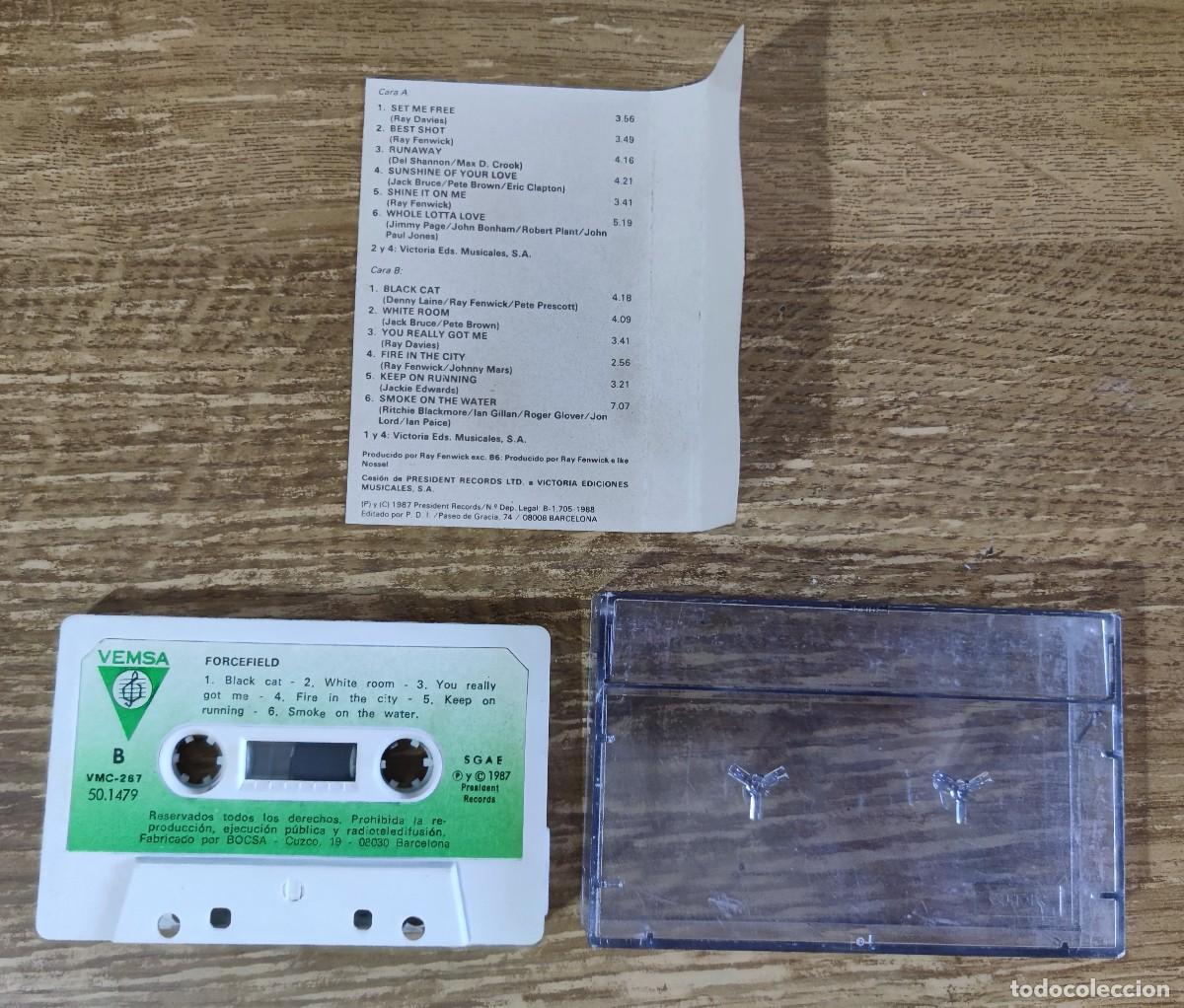 Casetes antiguos: Cassette Forcefield - Forcefield (1987) - Foto 3