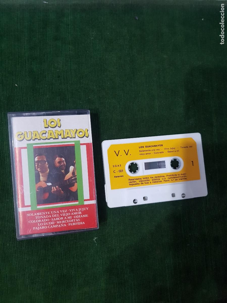 Casetes antiguos: CASETE LOS GUACAMAYOS