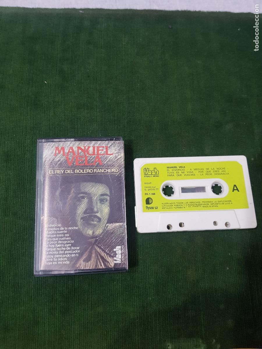 Casetes antiguos: MANUEL VERA EL REY DEL BOLERO - Foto 1