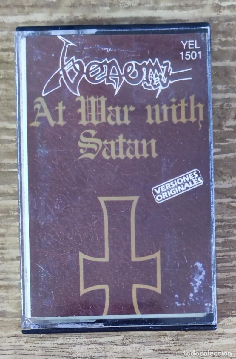 Casetes antiguos: Cassette Venom - At War With Satan (1984) ed. espa&ntilde;ola