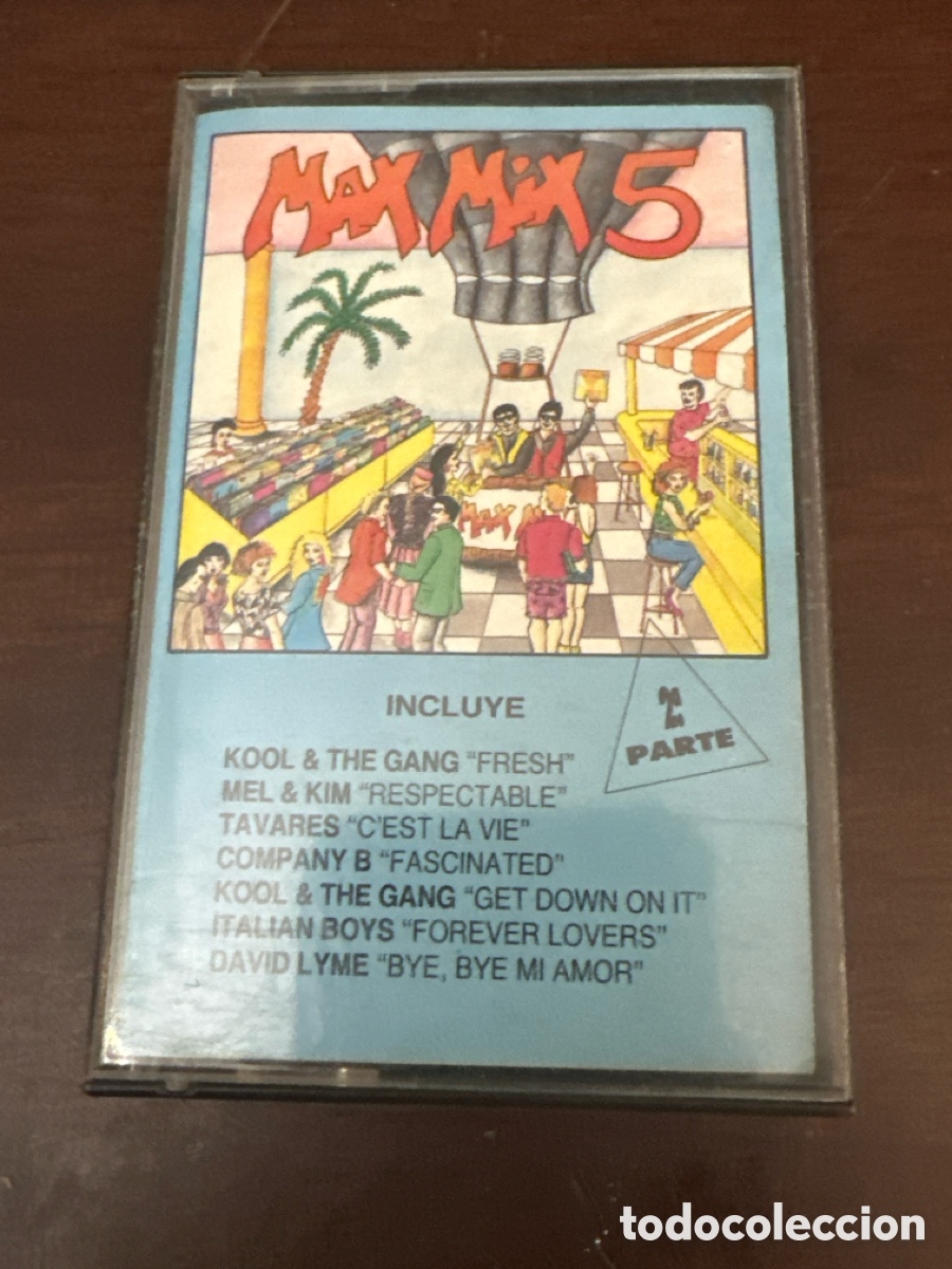 Casetes antiguos: CINTA DE CASSETTE - Max Mix 5 - 2&ordf; parte - Max Music - 1987 - Original