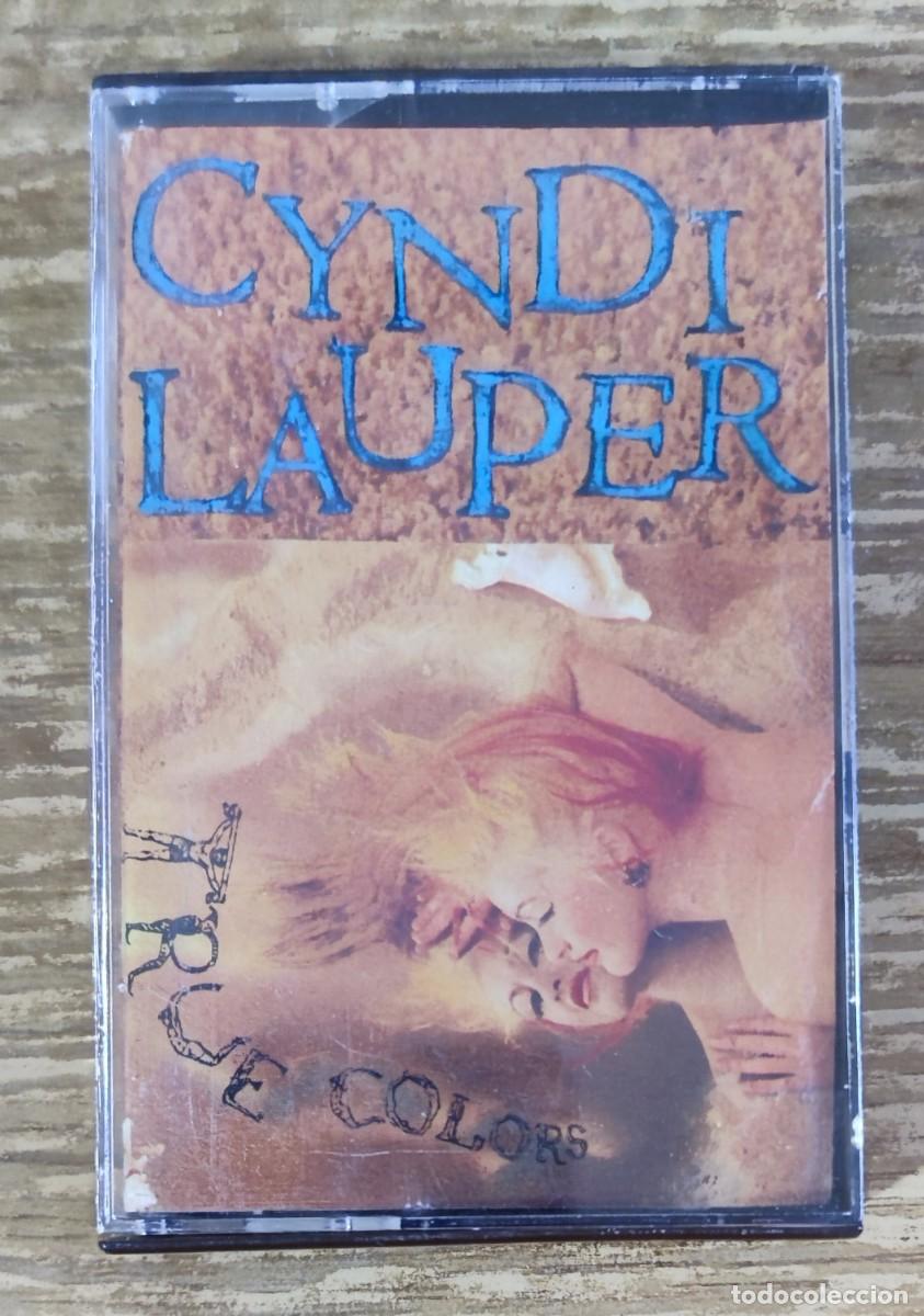 Casetes antiguos: Cassette Cyndi Lauper - True Colors (1986) ed. espa&ntilde;ola