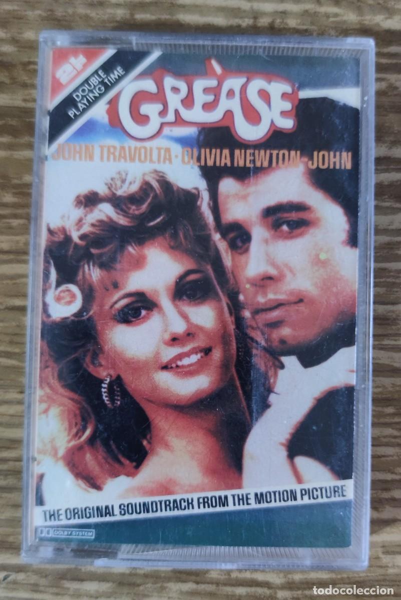 Casetes antiguos: Cassette BSO Grease (1991) ed. espa&ntilde;ola