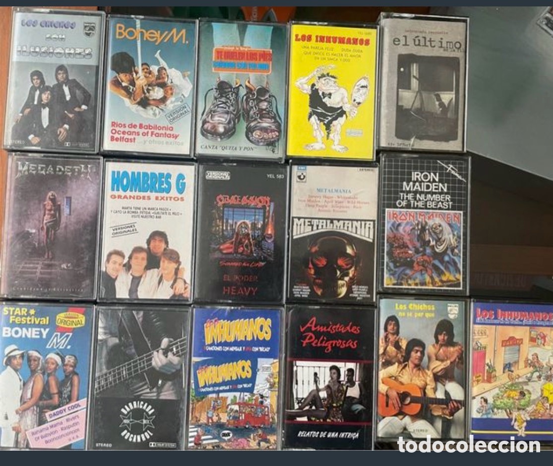 Casetes antiguos: Lote cintas. Rock. Pop, Heavy metal
