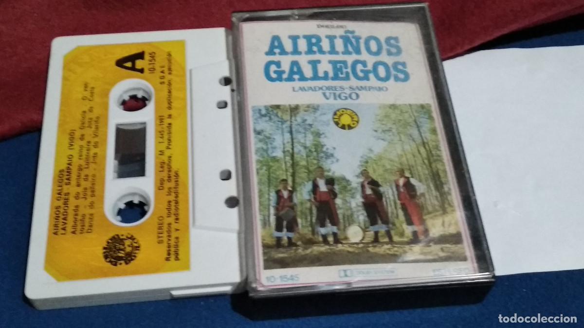 Casetes antiguos: LAVADORES - SAMPAIO - VIGO - GRUPO DE GAITAS - Airi&ntilde;os Galegos, 1981 DIAL DISCOS DOBLON - CASETE