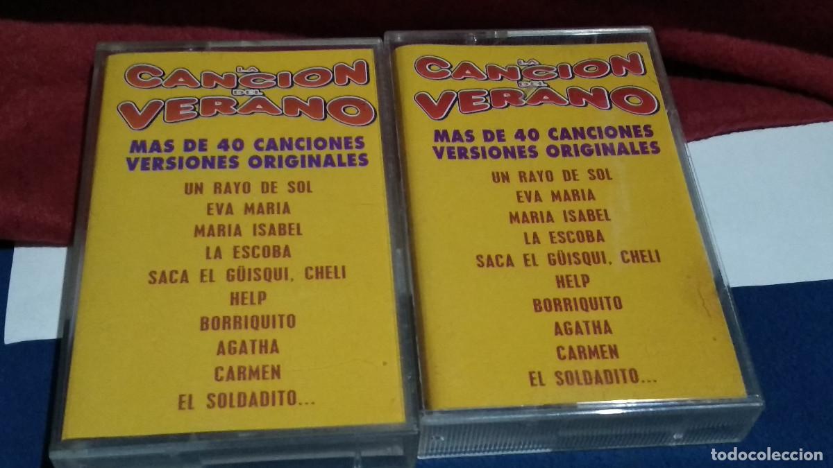 Casetes antiguos: La canci&oacute;n del verano-mas de 40 canci&oacute;nes versiones originales - DOBLE CASETE 2 CINTAS VOL 1 Y 2