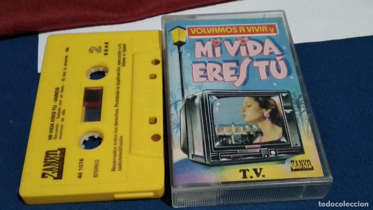 Casetes antiguos: MI VIDA ERES T&Uacute; / VOLVAMOS A VIVIR - T.V. 1990 ZANCO - CASETE CINTA EDICI&Oacute;N AMARILLA