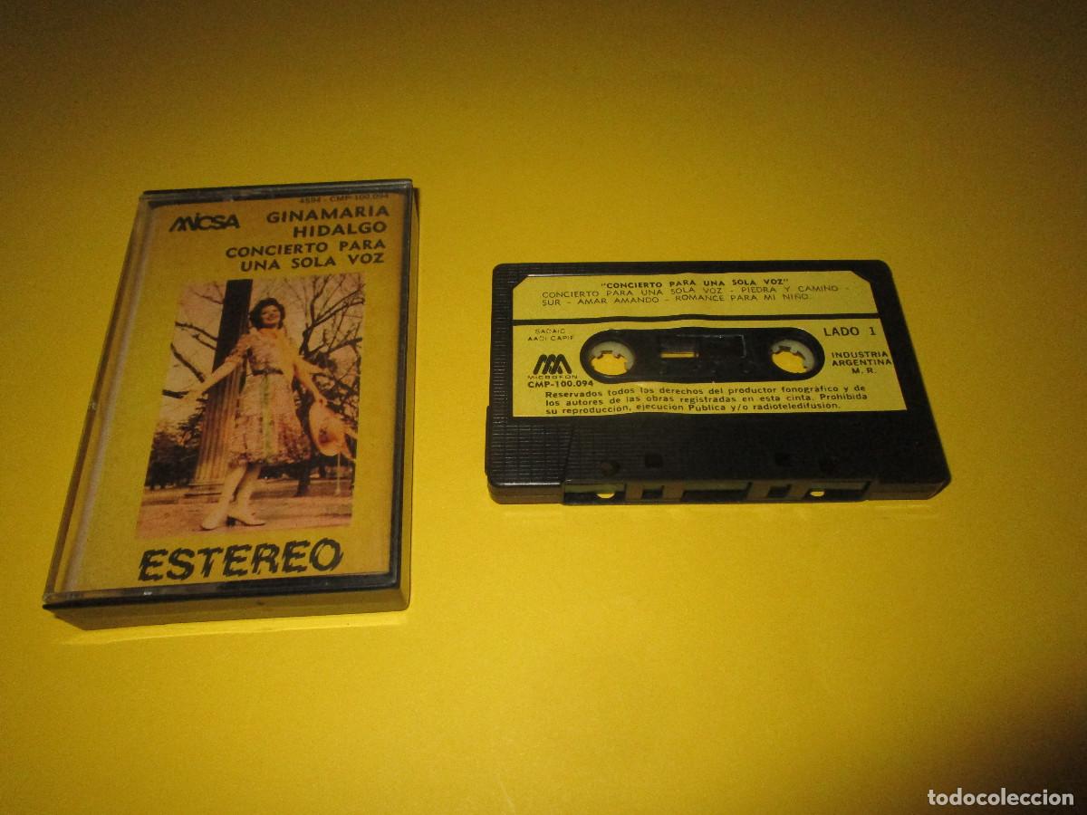 Casetes antiguos: GINAMARIA HIDALGO CONCIERTO PARA UNA SOLA VOZ - CASSETTE - CMP-100.094 - MICSA - CASETE