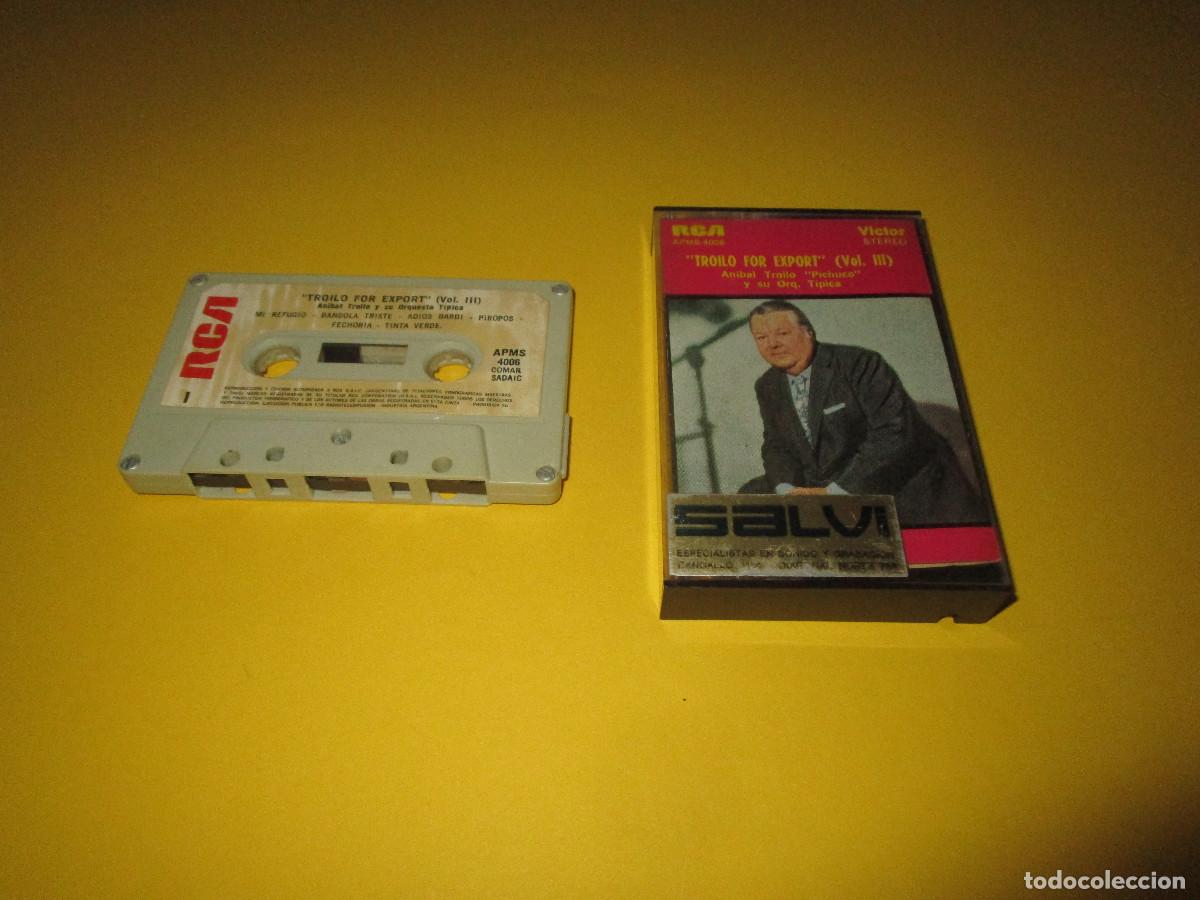 Casetes antiguos: TROILO FOR EXPORT ( VOL. III ) ANIBAL TROILO ( PICHUCO ) Y SU ORQ. TIPICA - CASSETTE - APMS-4006