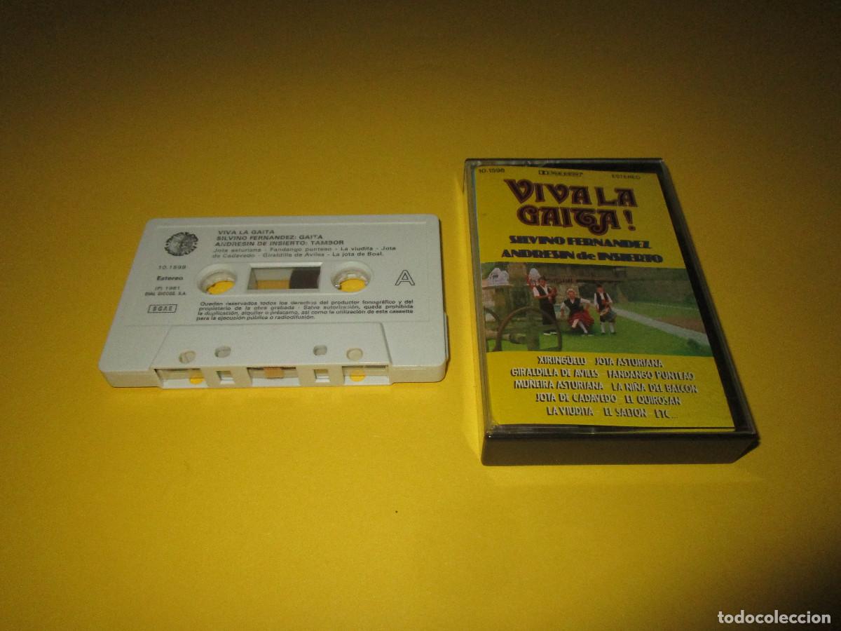 Casetes antiguos: VIVA LA GAITA ! - CASSETTE - 10.1598 - SILVINO FERNANDEZ - ANDRESIN DE INSIERTO - CASETE