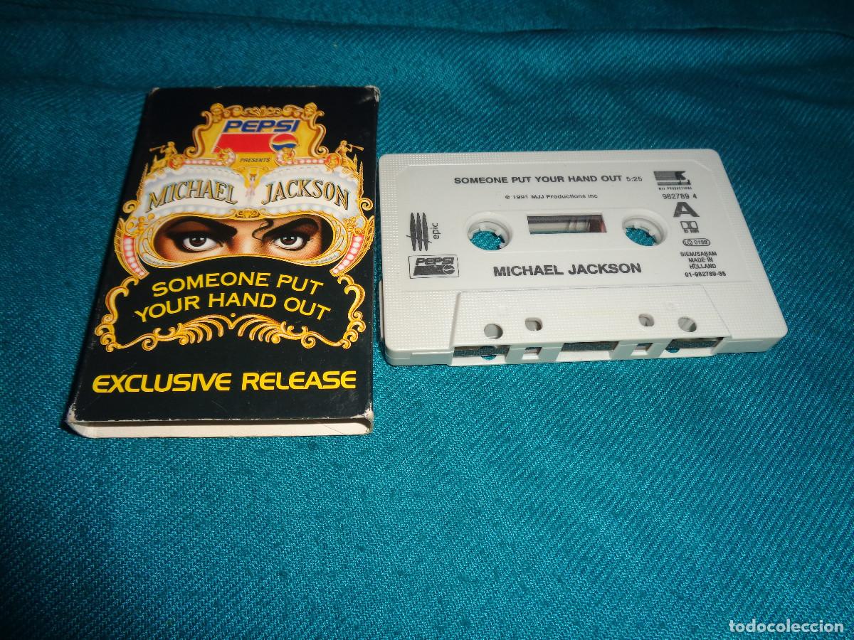 Casetes antiguos: MICHAEL JACKSON. SOMEONE PUT YOUR HAND OUT. PEPSI. PROMO. EPIC, 1992. CASETE (#)