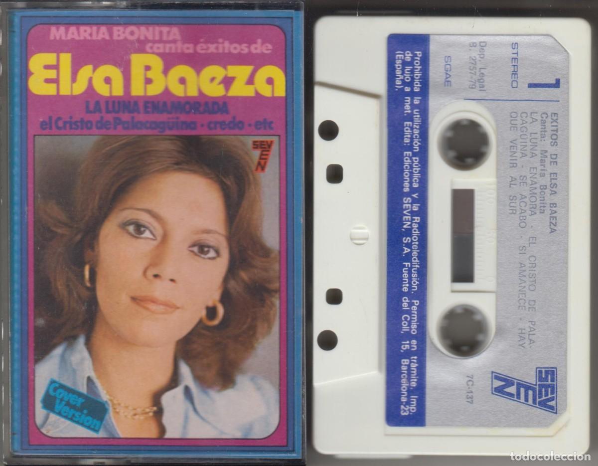 Casetes antiguos: Mar&iacute;a Bonita canta &eacute;xitos de Elsa Baeza cassette 1979 Seven Manolo Garc&iacute;a