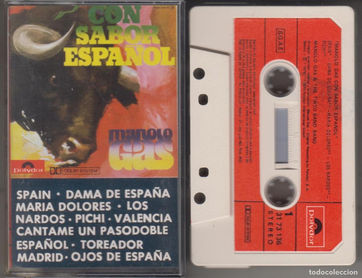 Casetes antiguos: Manolo Gas & The Tinto Band Bang cassette Con sabor espa&ntilde;ol 1977 Manuel Gas