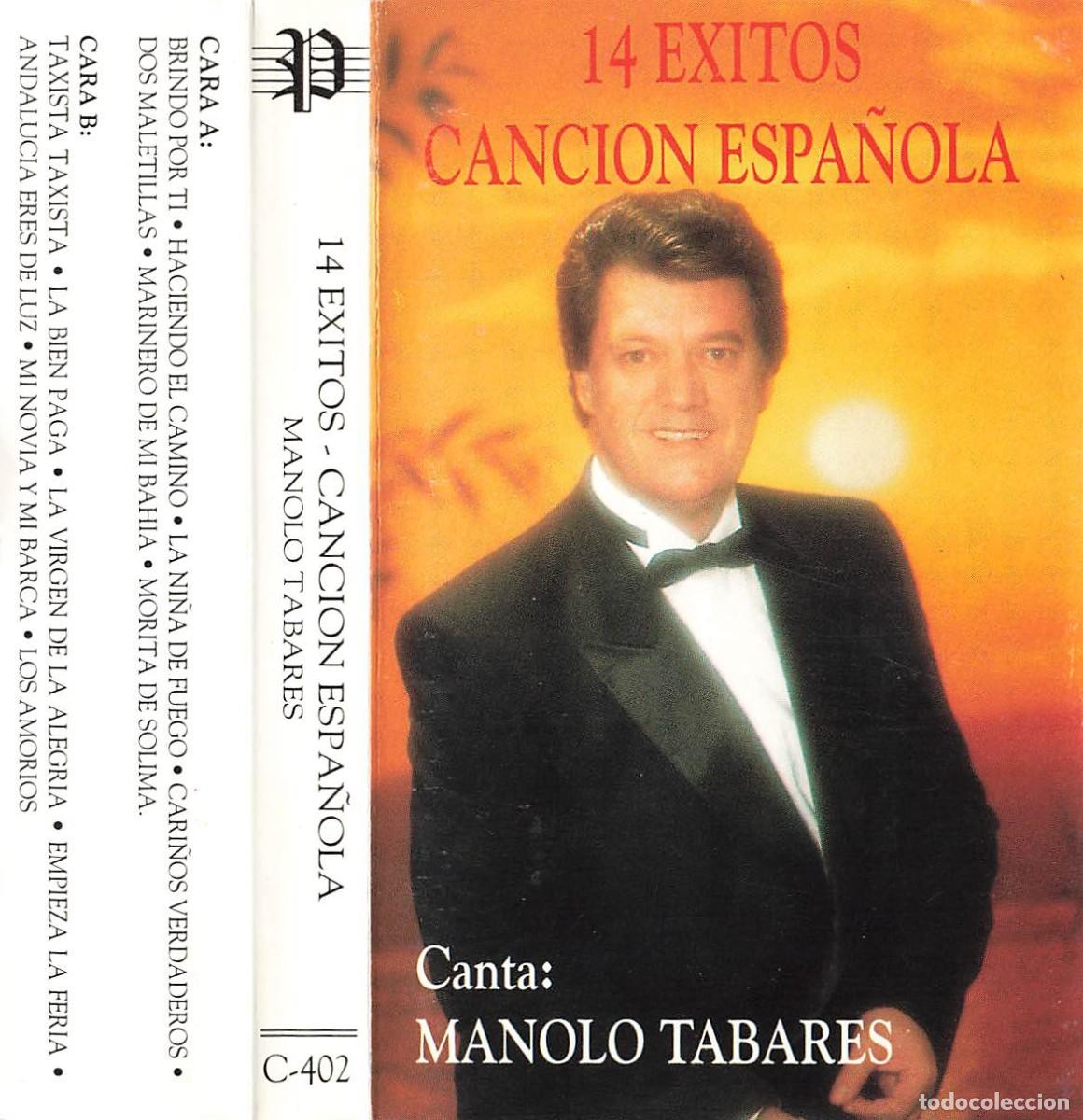 Casetes antiguos: Manolo Tabares - 14 &Eacute;xitos Canci&oacute;n Espa&ntilde;ola (Cassette)