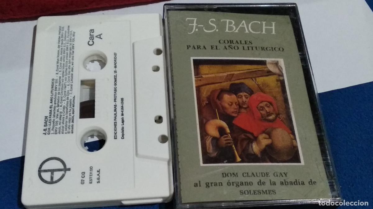 Casetes antiguos: J. S. BACH. CORALES PARA EL A&Ntilde;O LITURGICO - 1985 CASETE EDICIONES PAULINAS