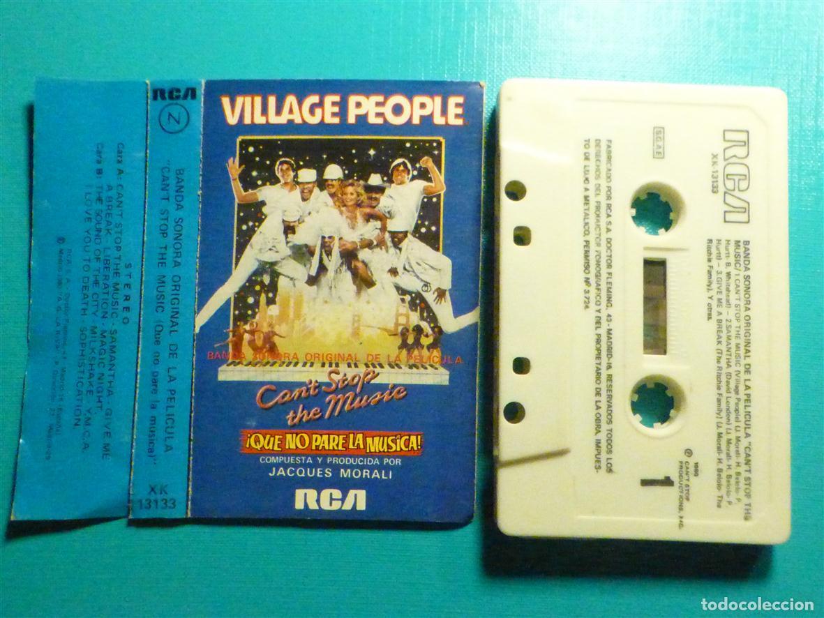 Casetes antiguos: ✔ Cinta de Cassette - Casete - Village People - Can&acute;t Stop the Music - Rca 1980 - Banda Sonora