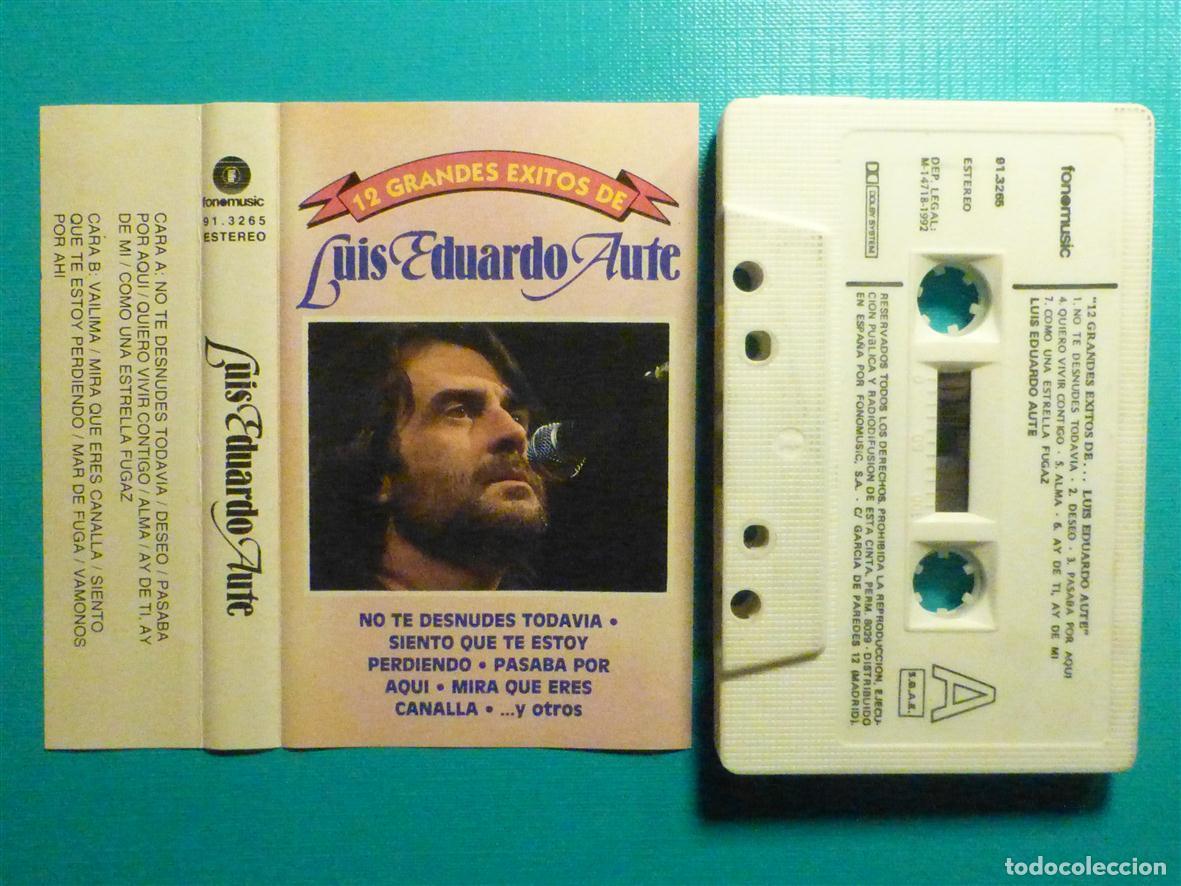 Casetes antiguos: ✔ Cinta de Cassette - Casete - Luis Eduardo Aute - 12 Grandes &Eacute;xitos de - Fonemusic 1992