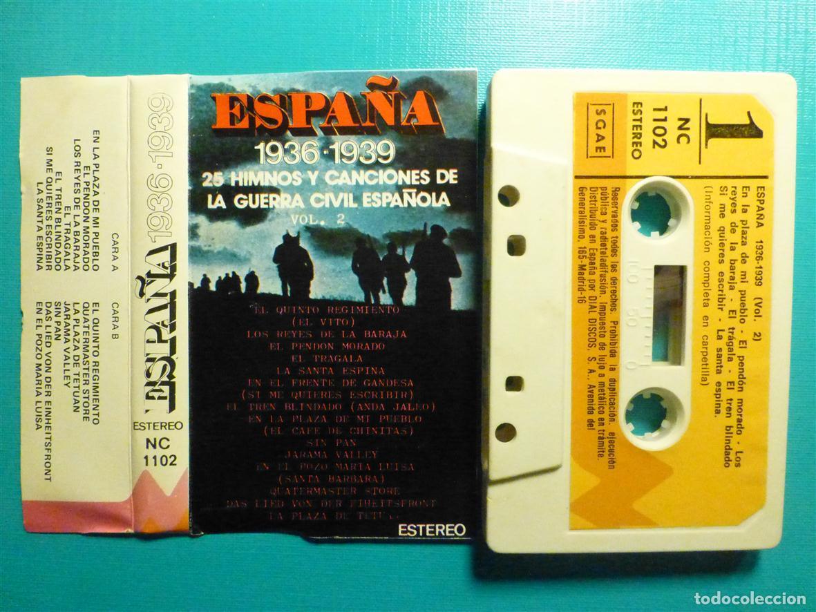 Cassetes antigas: ✔ Cinta de Cassette, Casete, Espa&ntilde;a 1936-1939 25 Canciones Himnos Guerra Civil Espa&ntilde;ola, Doblon 1976