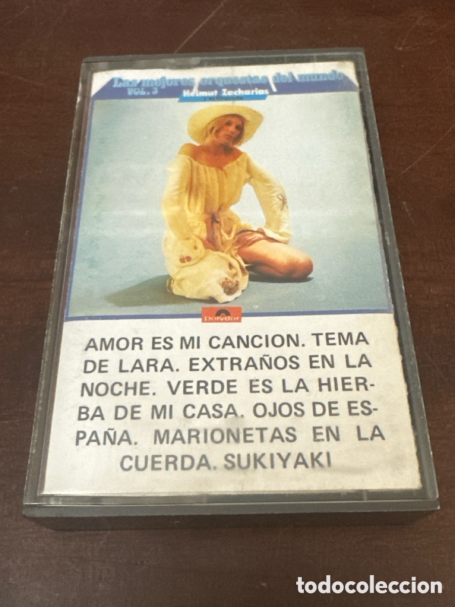 Casetes antiguos: CINTA - CASSETTE - CASET - LAS MEJORES ORQUESTAS DEL MUNDO VOL.3 - HELMUT ZACHARIAS - POLYDOR 1972