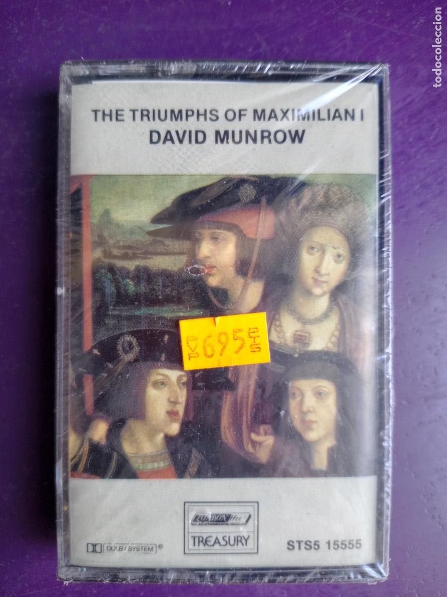 Casetes antiguos: David Munrow & Early Music Consort London &lrm;&ndash; The Triumphs Of Maximilian I CASETE LONDON 1982 CLASICA