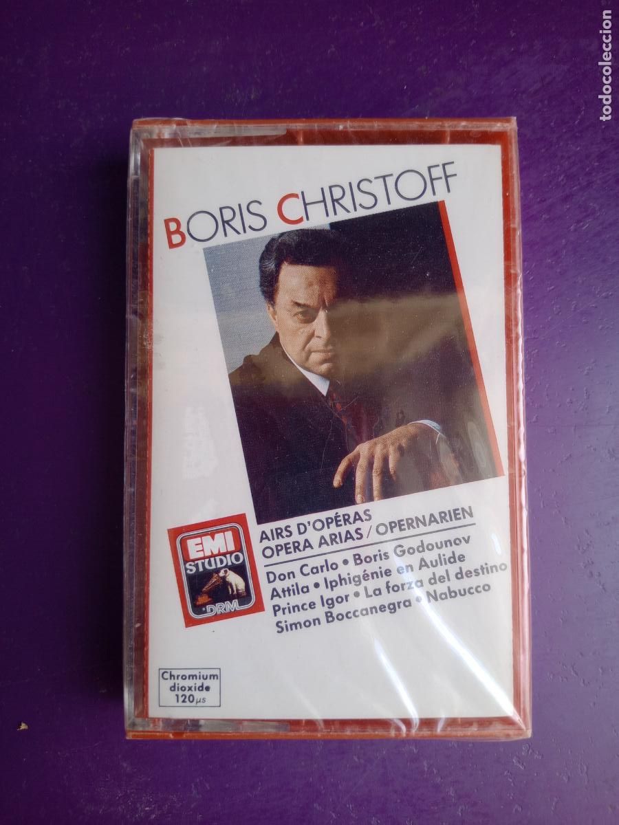 Casetes antiguos: Boris Christoff &ndash; Arias de Opera - CASETE EMI CROMO 1988 CLASICA