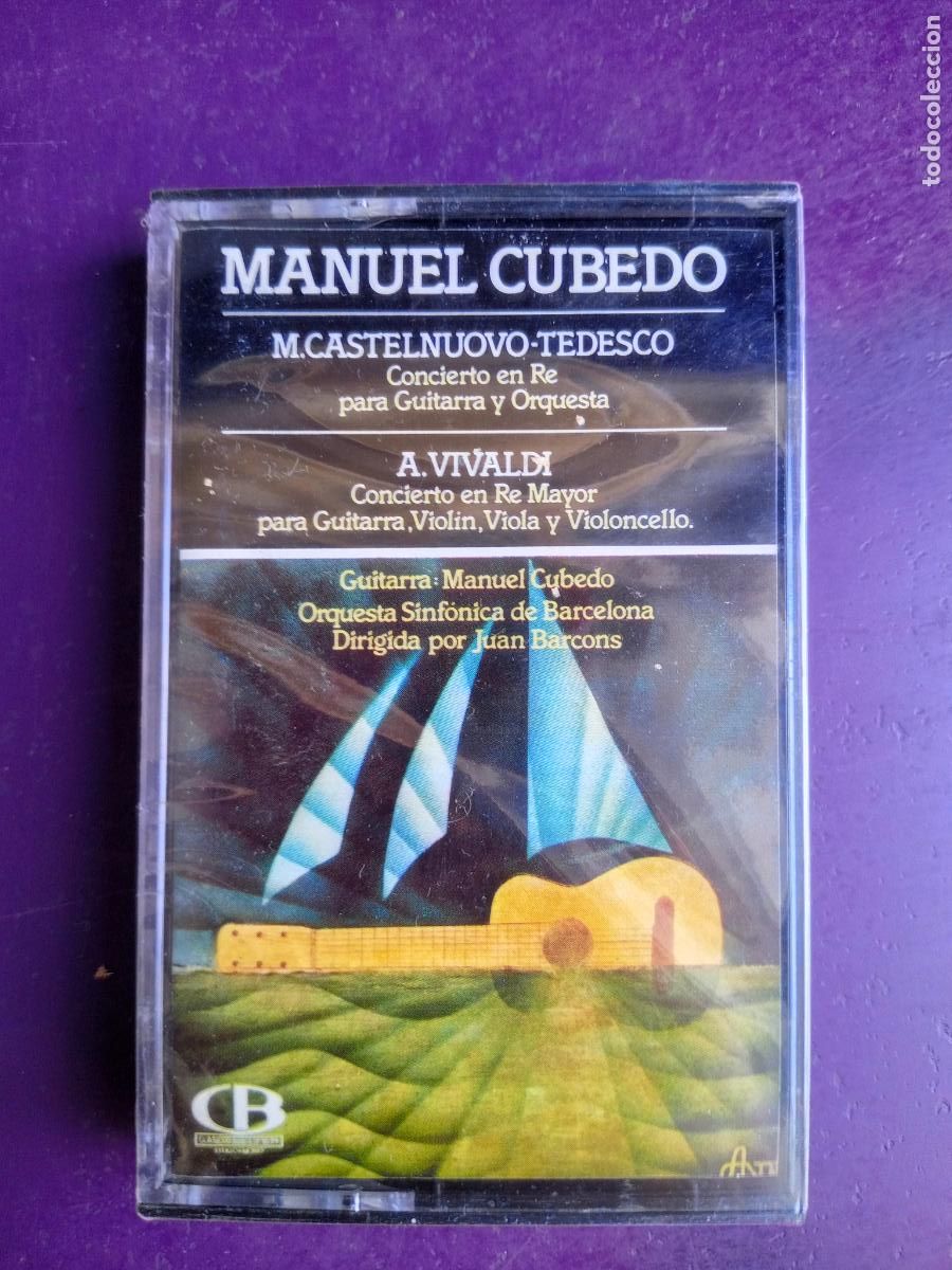 Casetes antiguos: Manuel Cubedo - Castelnuovo Tedesco / Vivaldi &ndash; Concierto En Re Para Guitarra - CASETE BELTER 1978