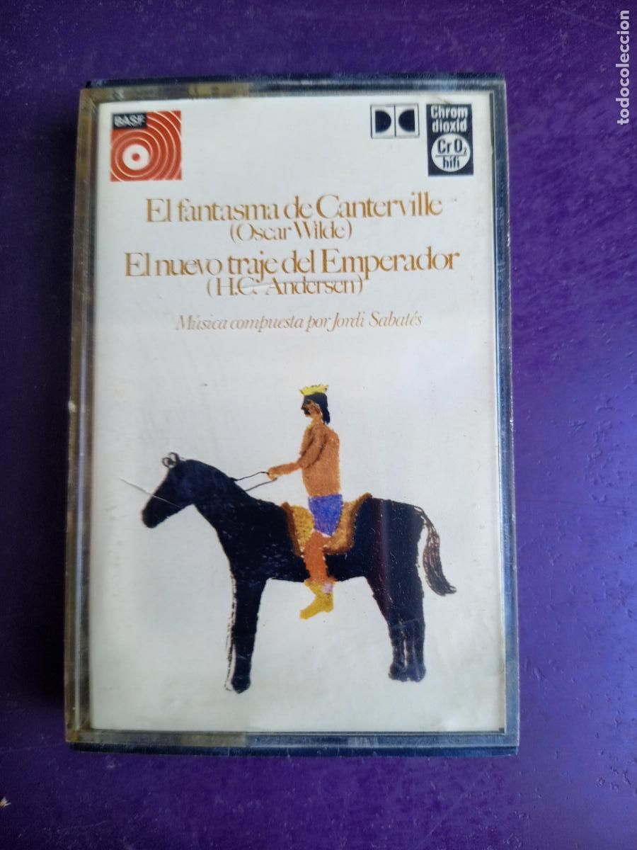 Casetes antiguos: Jordi Sabates &ndash; Fantasma D Canterville / Nuevo Traje Del Emperador - CASETE BASF 1974 AUDIOLIBRO