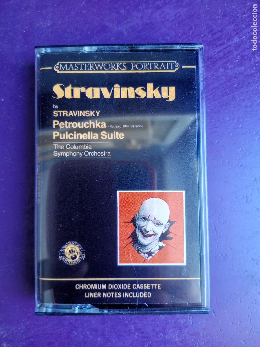 Casetes antiguos: Stravinsky - PETROUCHKA - PULCINELLA - SINF COLUMBIA - CASETE CBS 1984 - CROMO - CLASICA