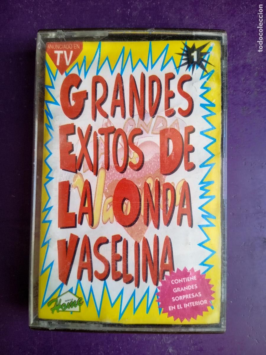 Casetes antiguos: Grandes Exitos De La Onda Vaselina VOL 1 - CASETE HOME 1994 - INFANTIL POP 90'S