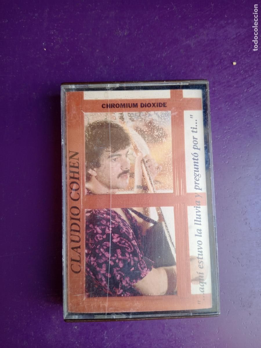 Casetes antiguos: CLAUDIO COHEN - AQUI ESTUVO LA LLUVIA... CASETE 1990 - MELODICA DOMINICANA