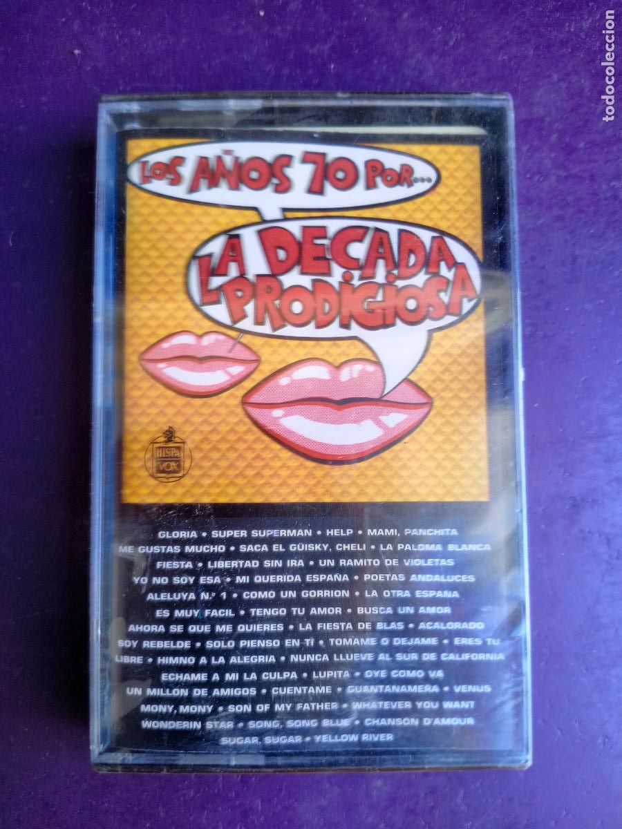Casetes antiguos: La D&eacute;cada Prodigiosa &lrm;&ndash; Los A&ntilde;os 70 Por... - CASETE HISPAVOX 1987 - PRECINTADA