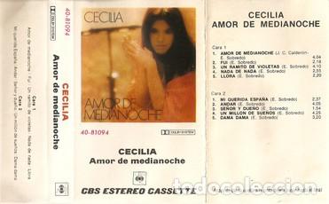 Casetes antiguos: Cecilia - Amor de medianoche - Foto 2