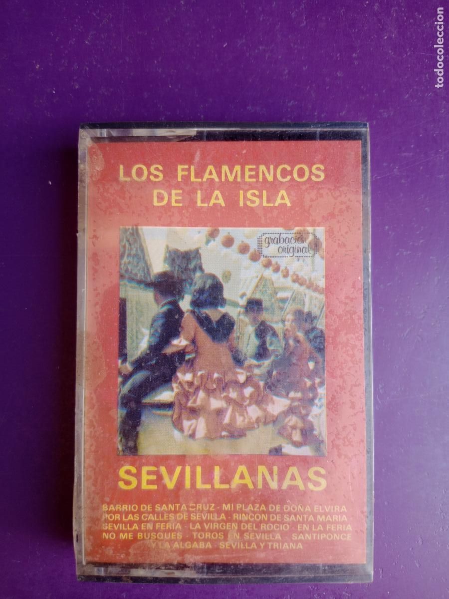 Casetes antiguos: LOS FLAMENCOS DE LA ISLA - SEVILLANAS - CASETE TEIDE PRECINTADA - FLAMENCO 70'S