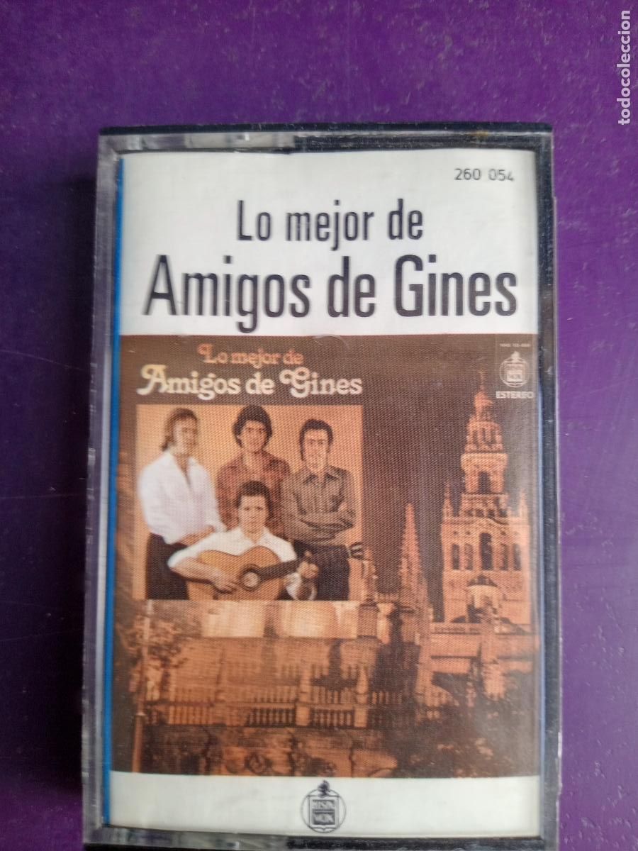 Casetes antiguos: AMIGOS DE GINES - EXITOS - CASETE HISPAVOX 1983 - SIN APENAS USO, SEVILLANAS Y RUMBAS