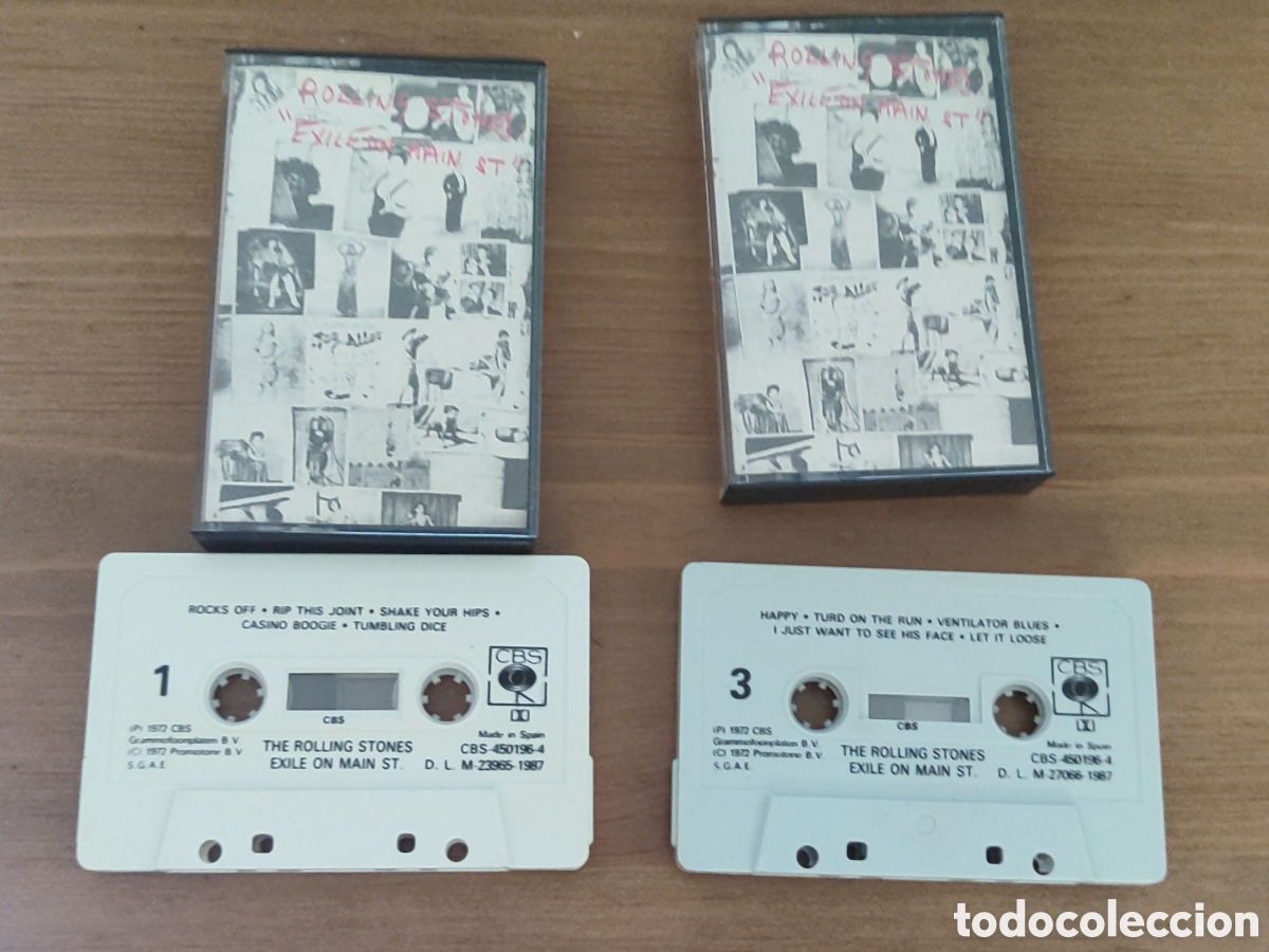 Casetes antiguos: Doble Casete casetes Rolling Stones Exile on Main st.