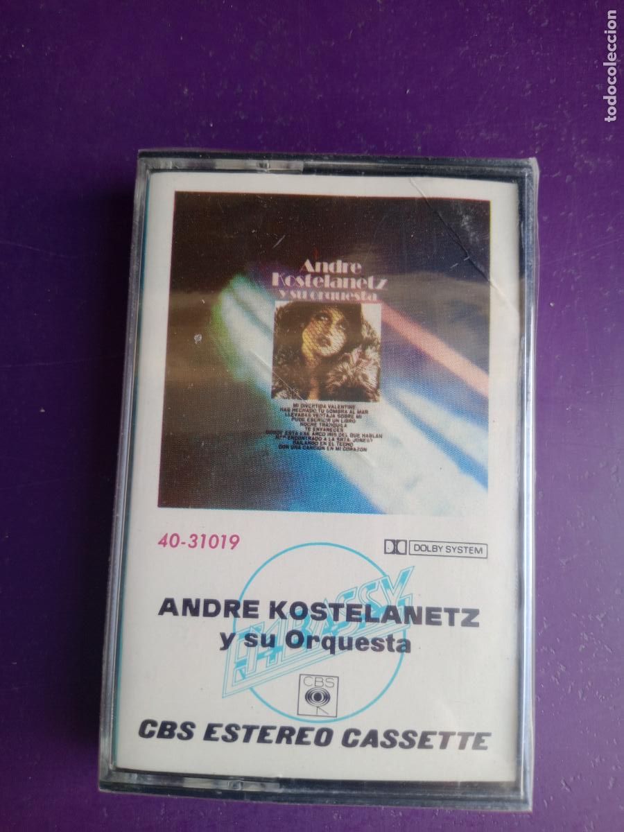 Casetes antiguos: ANDR&Eacute; KOSTELANETZ Y SU ORQUESTA CASETE CBS PRECINTADA - EASY LISTENING JAZZ POP LOUNGE PIONEROS